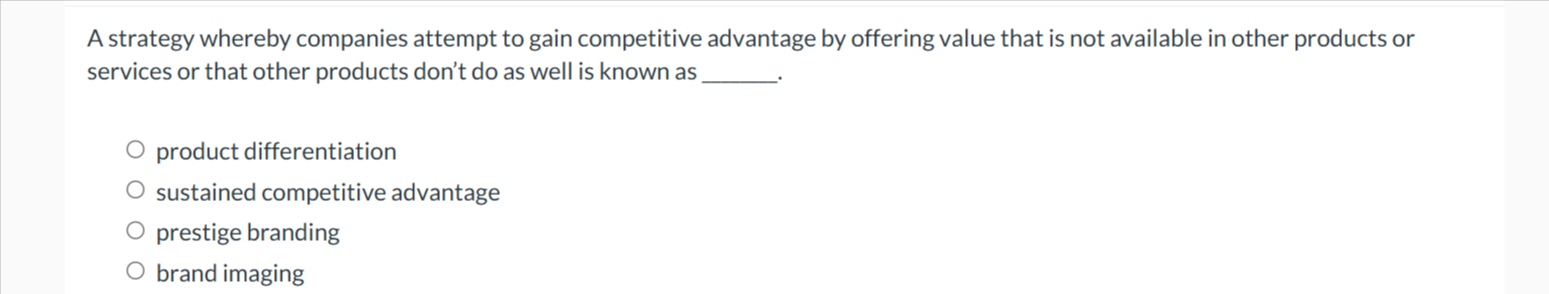solve Astrategy whereby companies attempt to gain