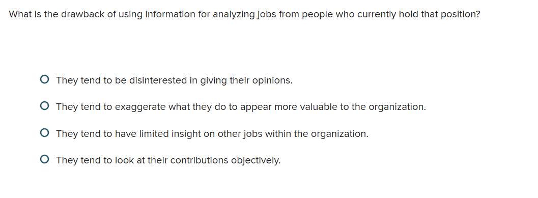 m What is the drawback of using information for