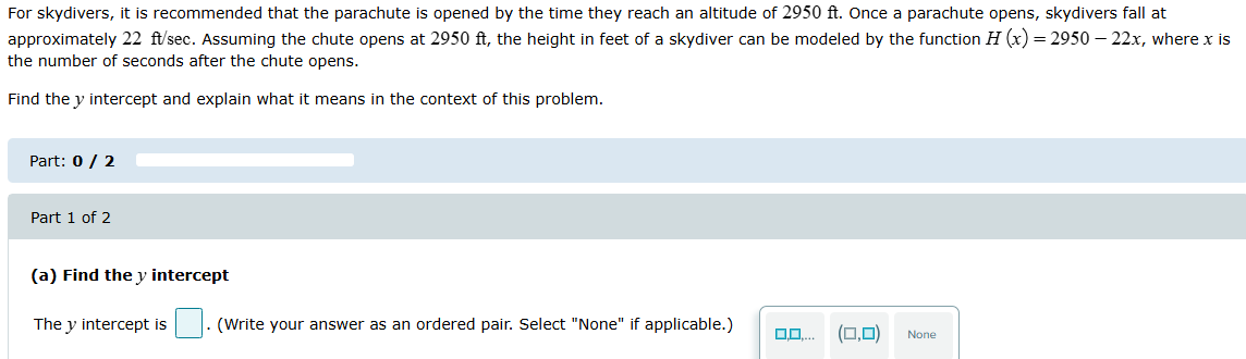 For skydivers, it is recommended that the