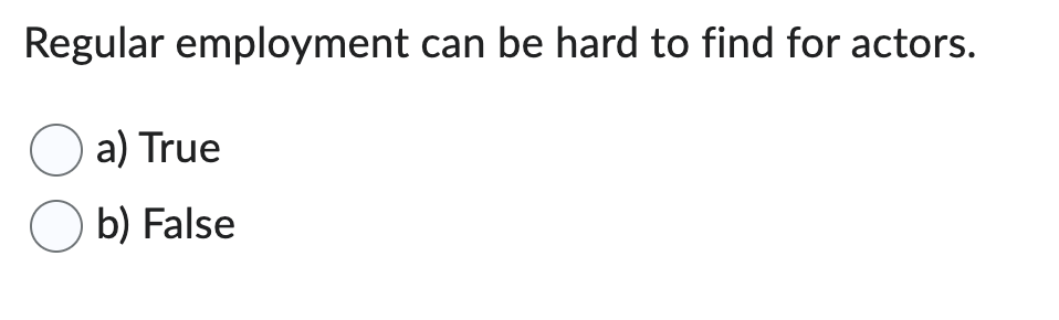 tell me the correct answer Regular employment can