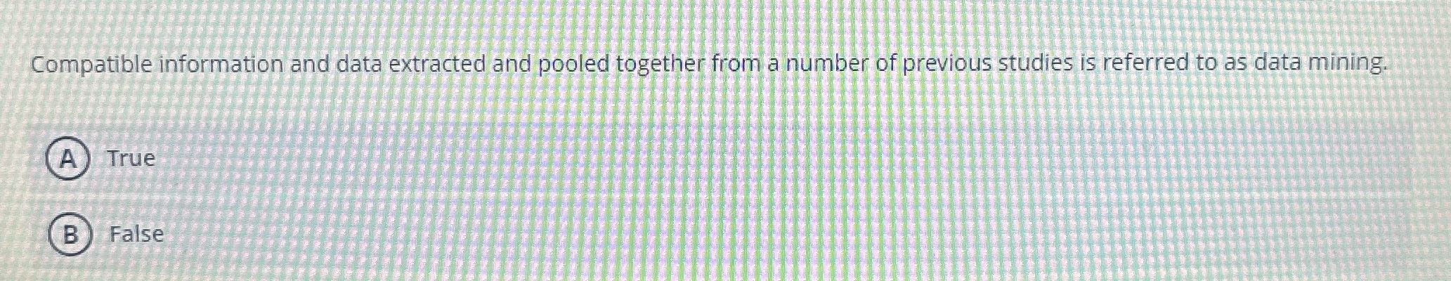 Compatible information and data extracted and