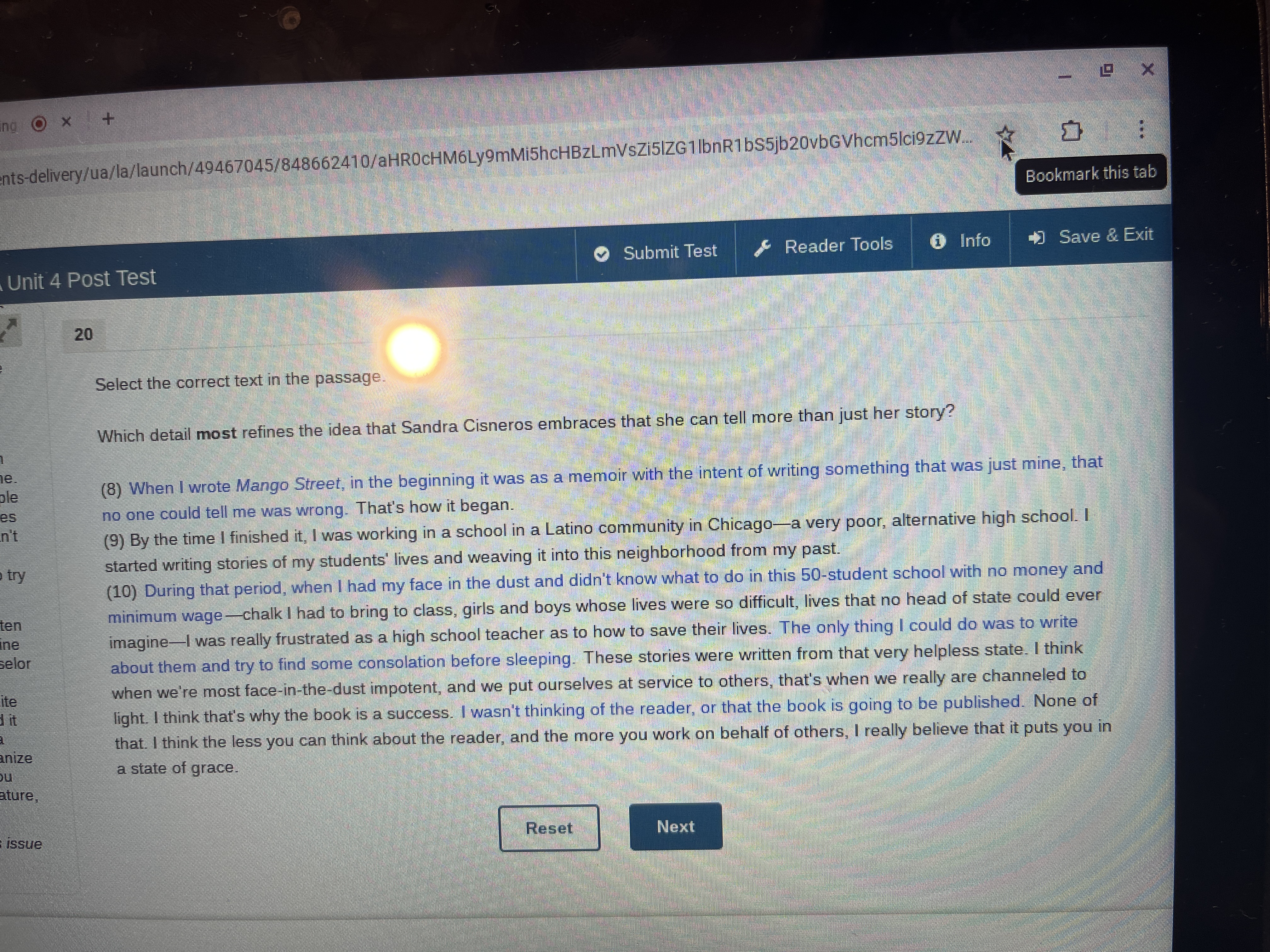 Choose from the blue line X ing X