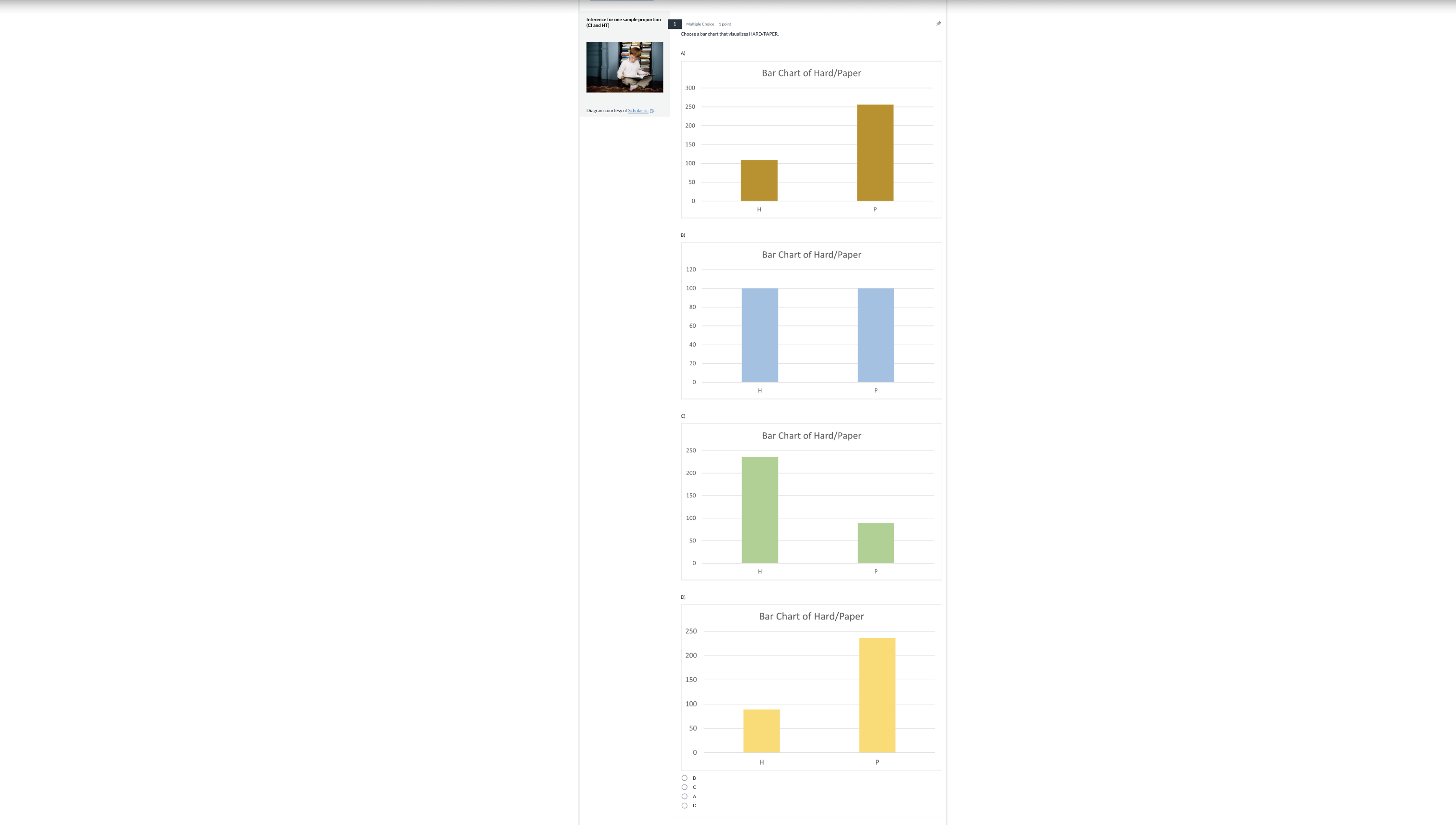 Inference for one sample proportion CI and HT)