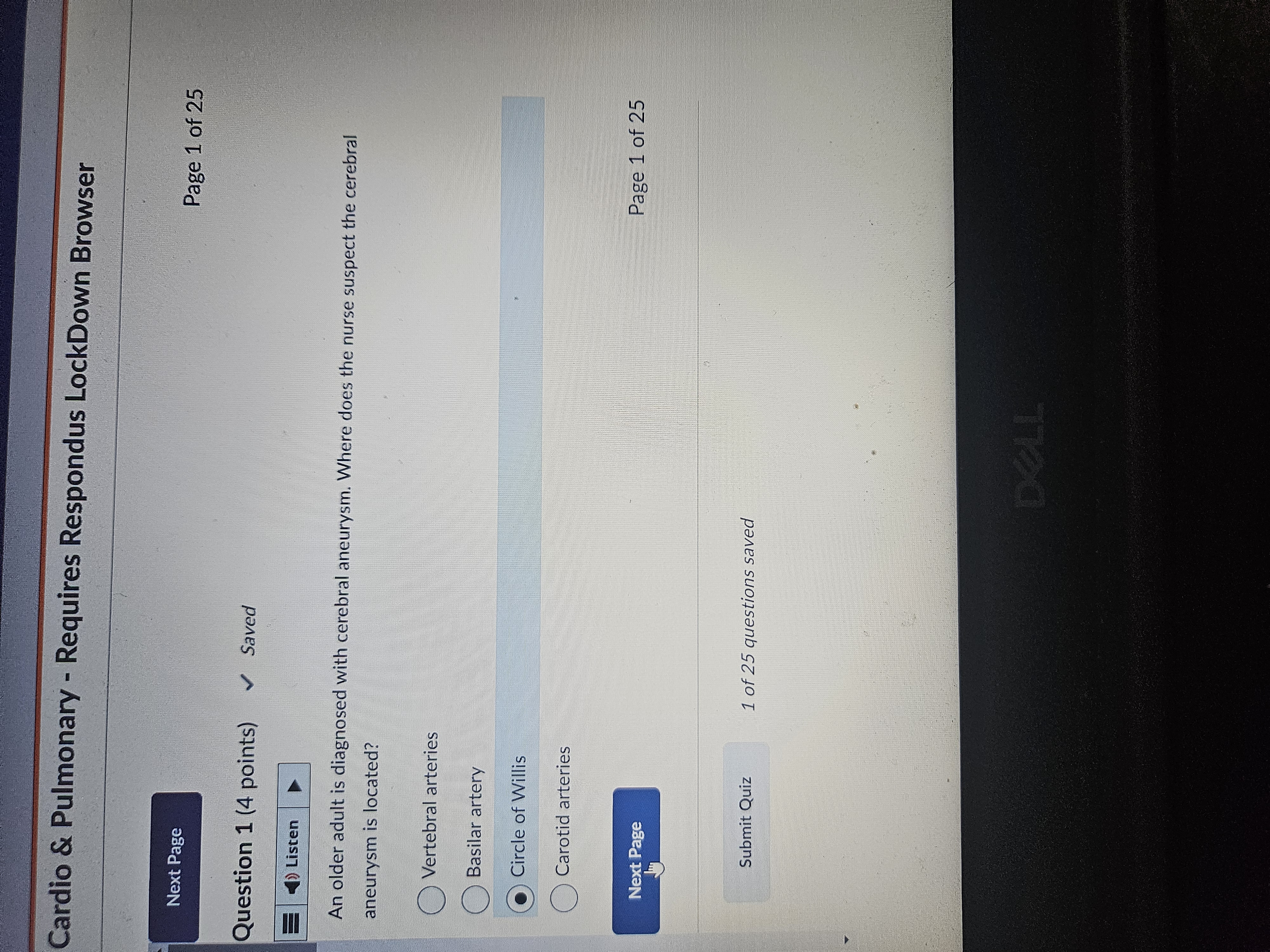 Is this correct Cardio & Pulmonary - Requires