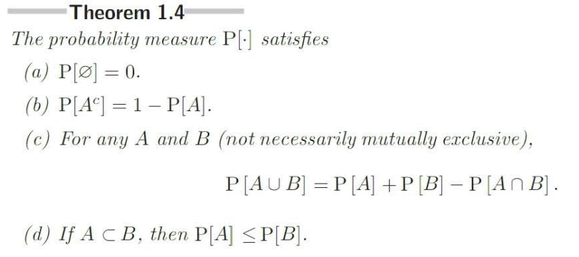 can you explain a? Theorem 1.4 The probability