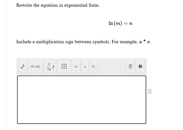 solve Rewrite the equation in exponential form.