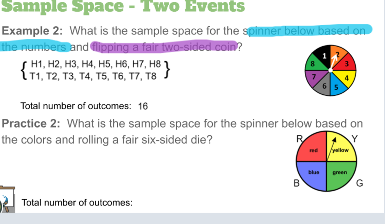 solve Sample Space - Two Events Example 2: What