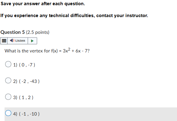 solve Save your answer after each question. If