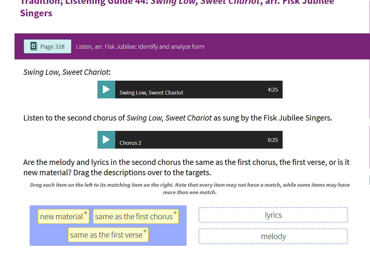 solve Tradition, Listening Guide 44. Swing Low,