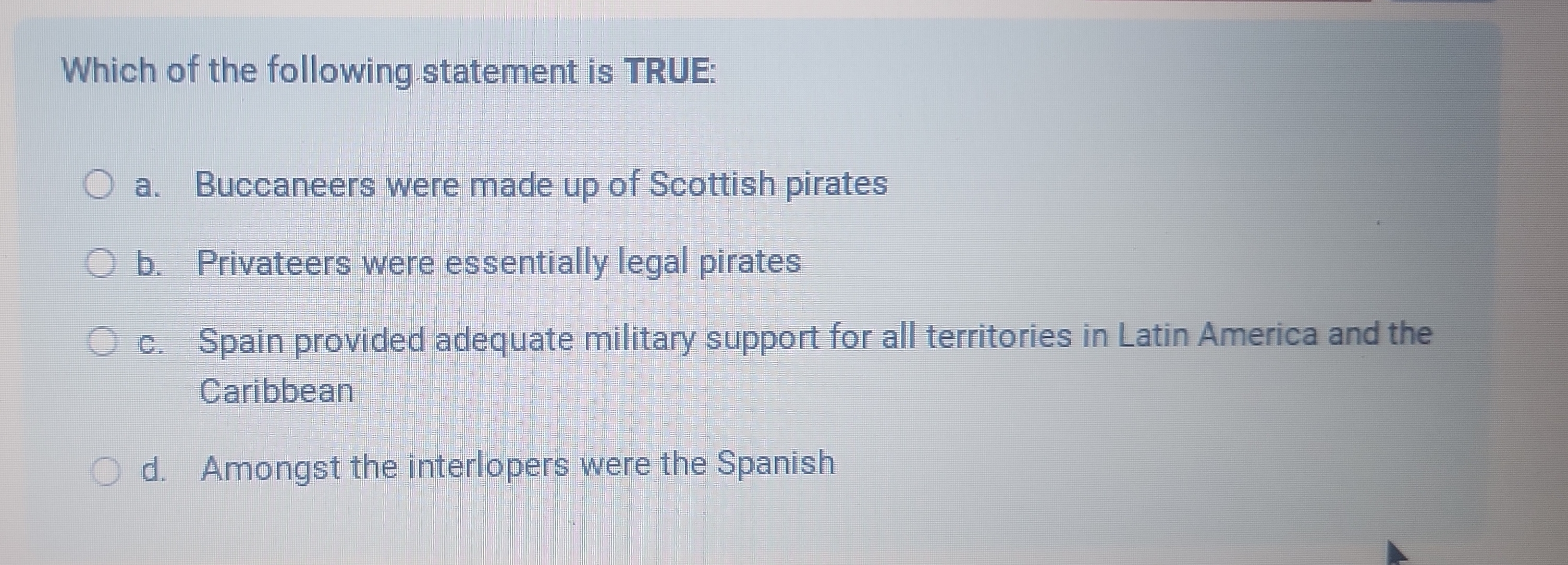 Which is the ans Which of the following statement