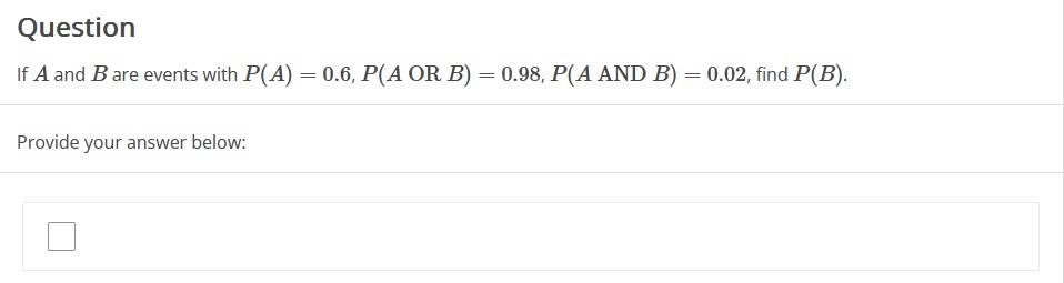 solve Question If A and B are events with P(A) =