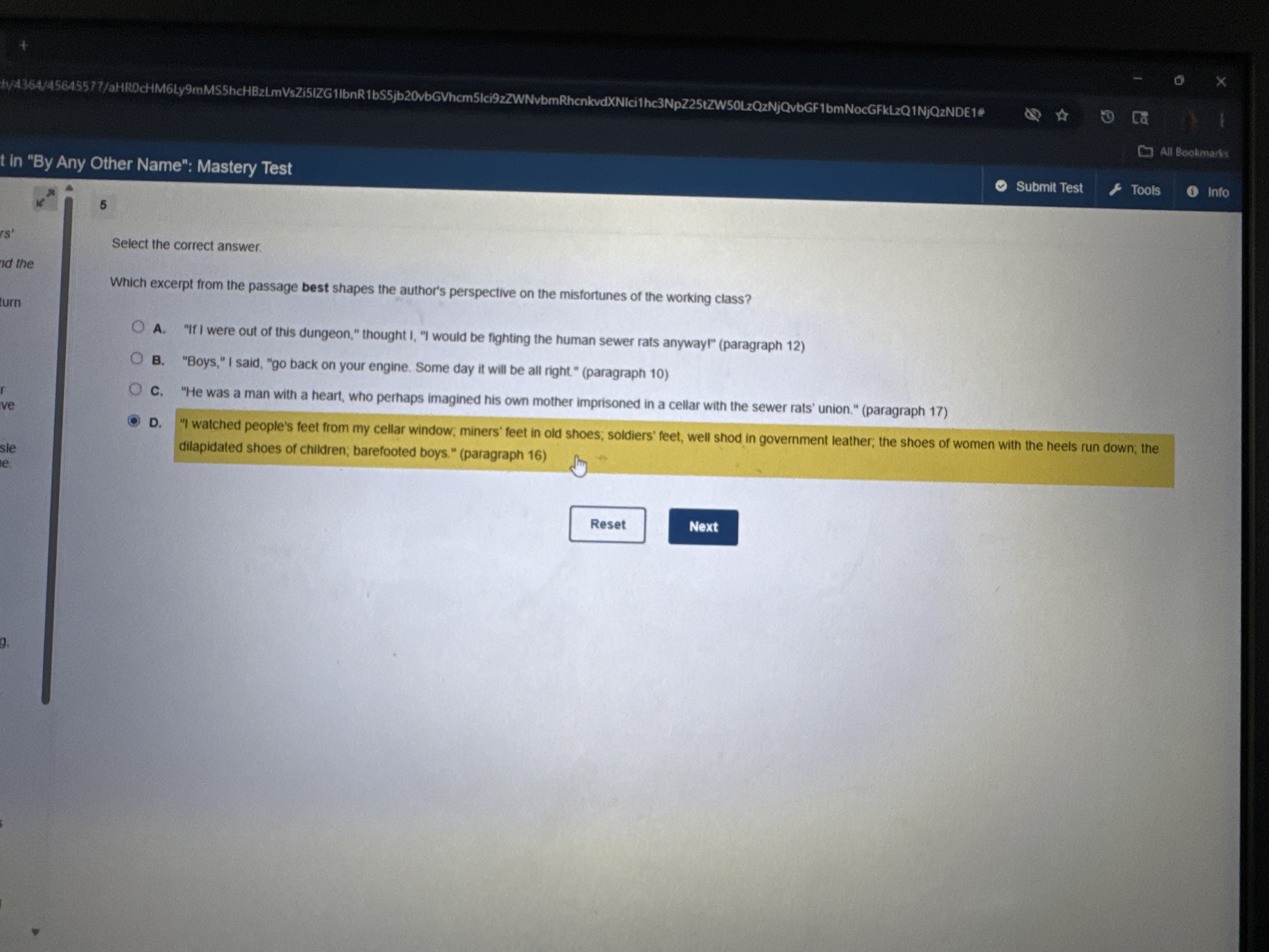 Correct answer V/4364/4564557