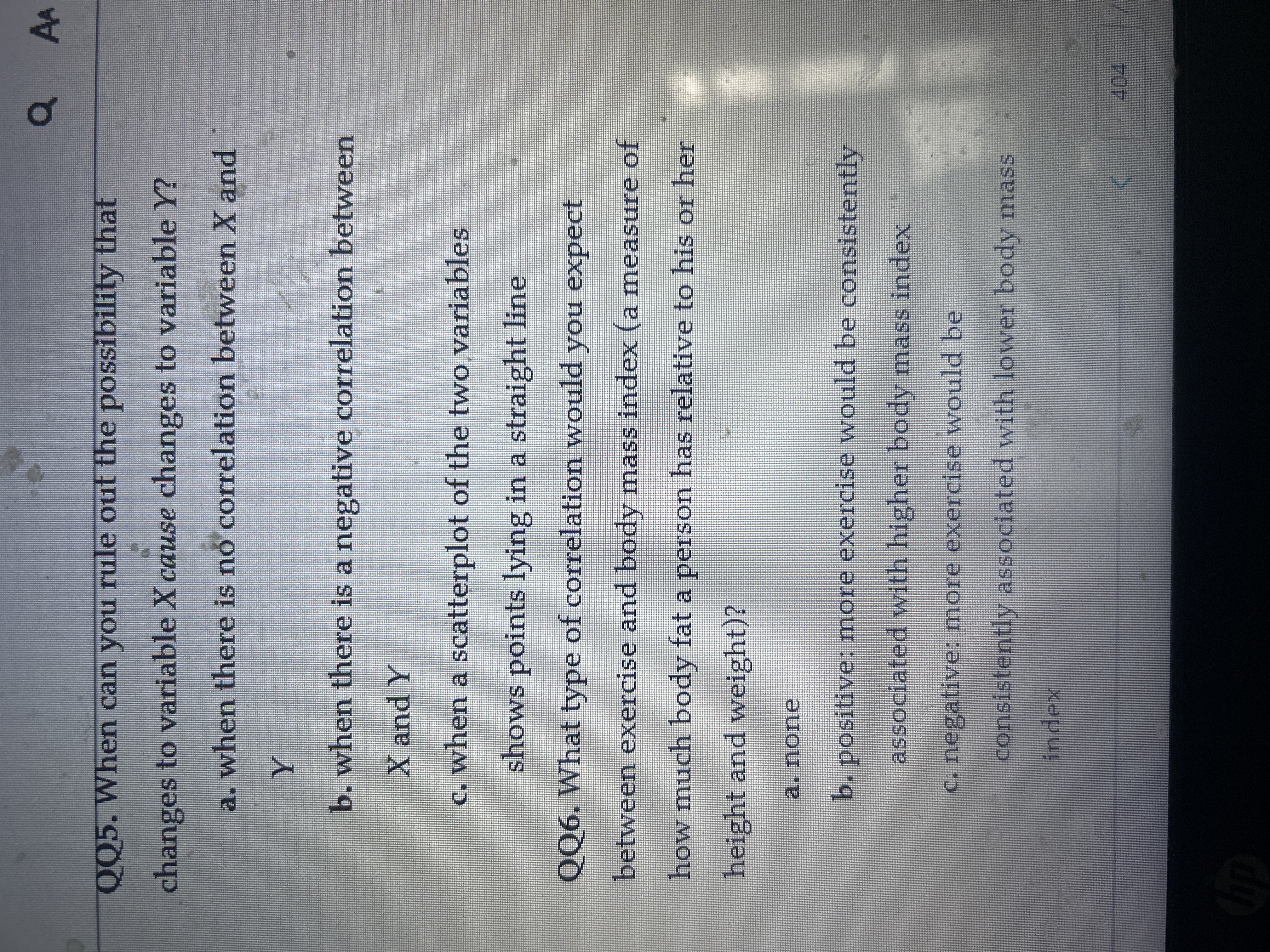 this Q AA QQ5. When can you rule out the
