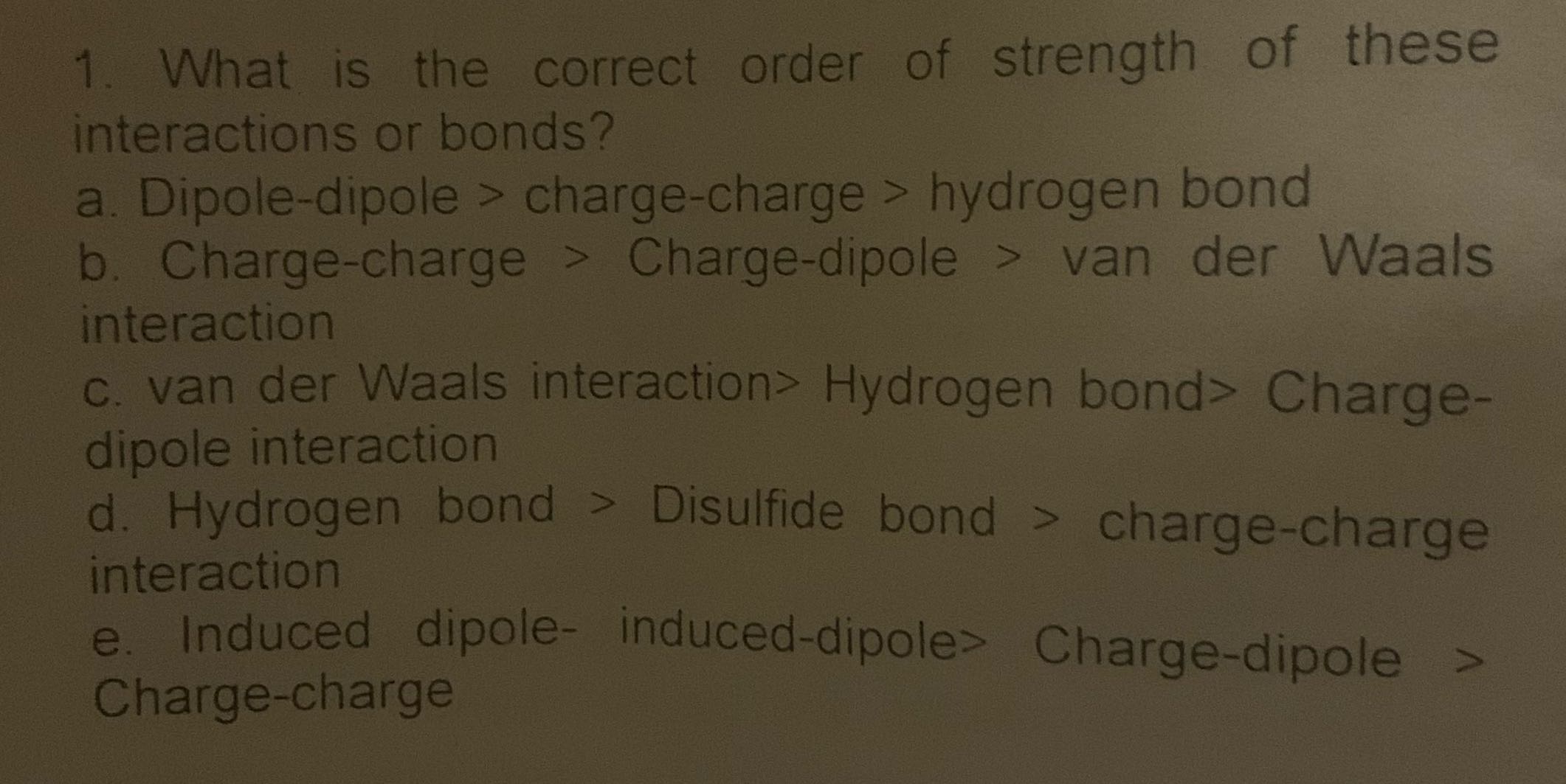 Find this 1. What is the correct order of