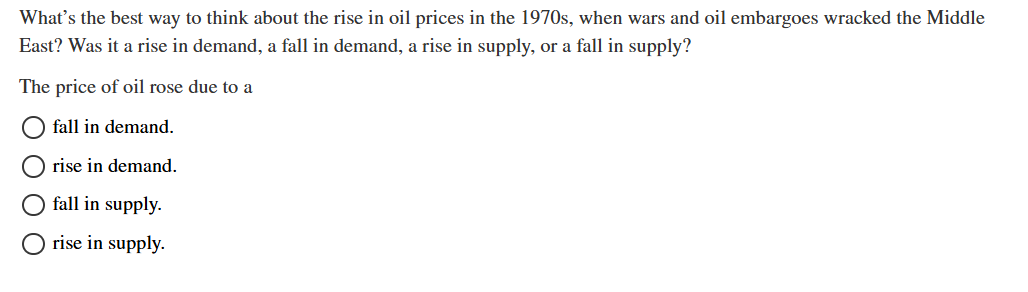 solve What's the best way to think about the rise