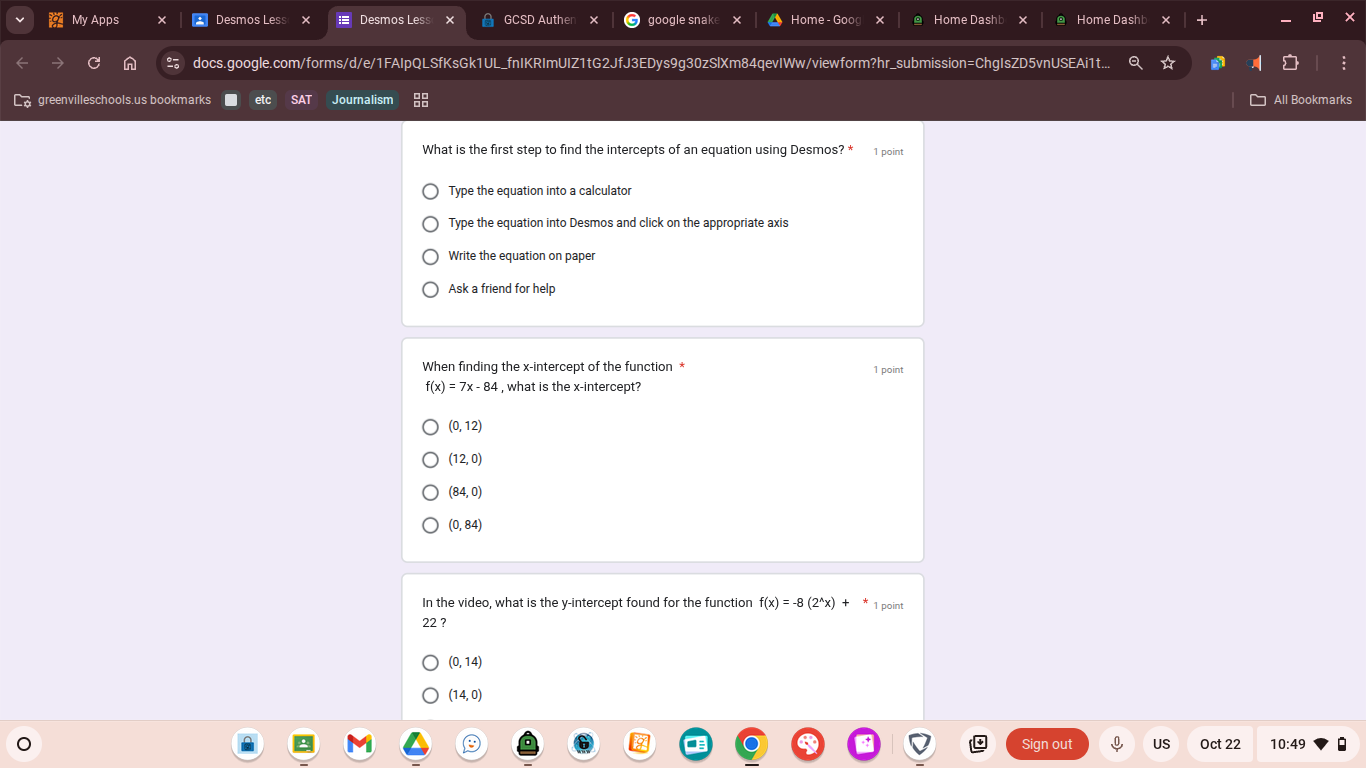 My Apps X Desmos Less X Desmos Less X GCSD Authen