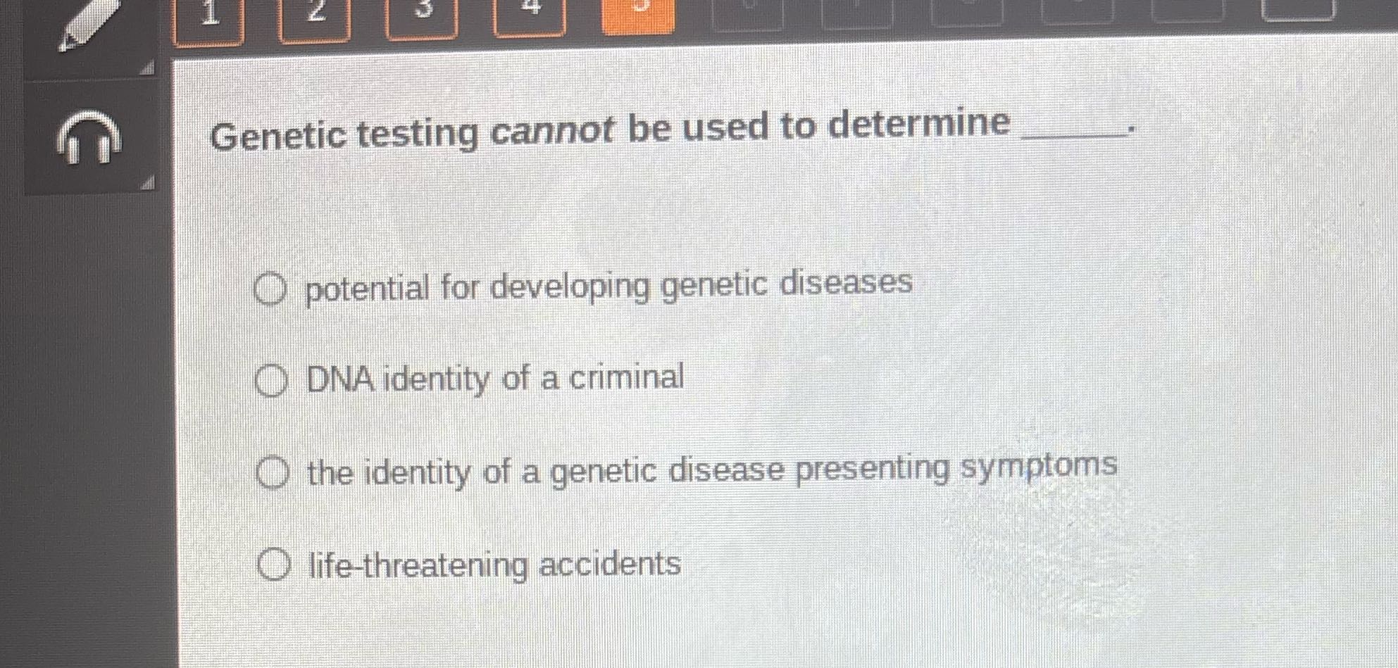 give me the best CORRECT answer 1 2 Genetic