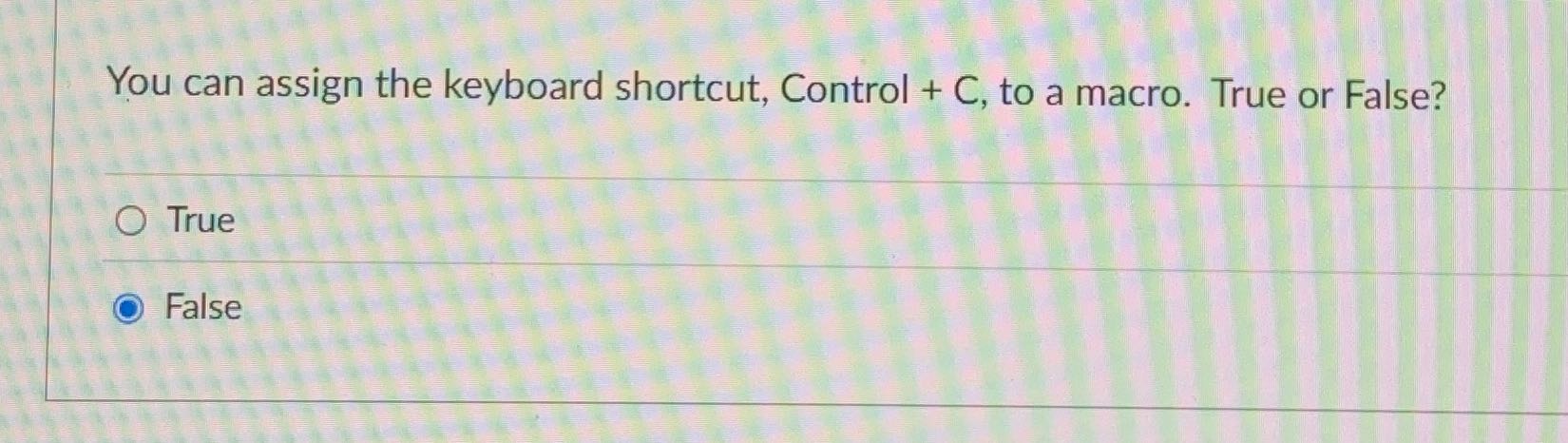 What is the correct answer? You can assign the