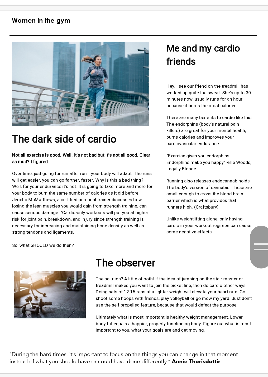 Here's the last screenshot Women in the gym Me