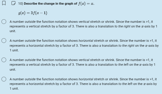 solve L O O ( 10) Describe the change in the