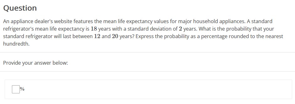 solve Question An appliance dealer's website