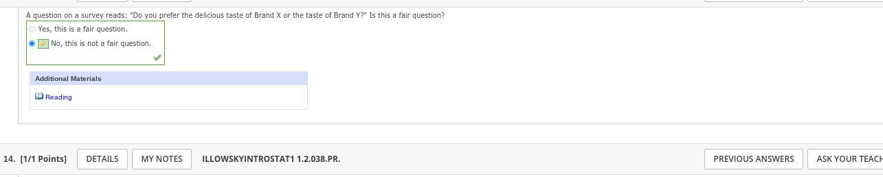 how to solve A question on a survey reads: \"Do