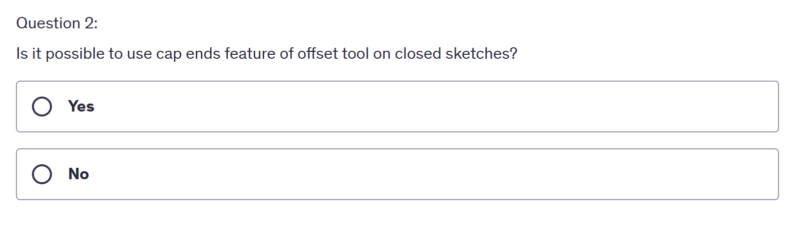 a Question 2: Is it possible to use cap ends