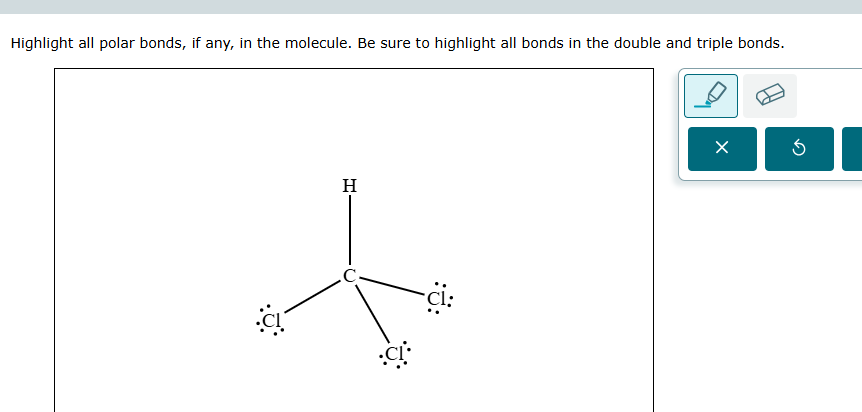 Highlight all polar bonds, if any, in the