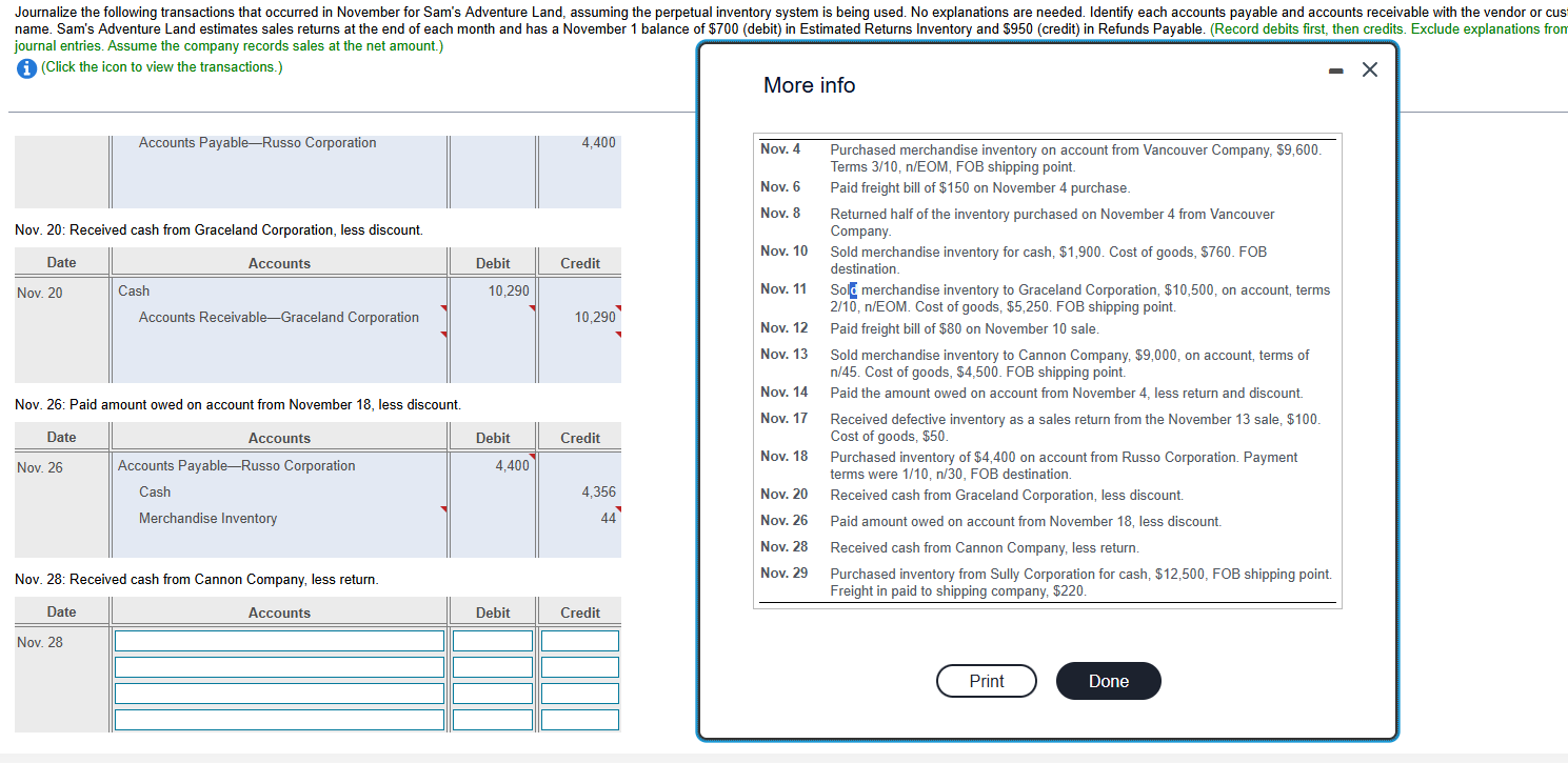solve Journalize the following transactions that
