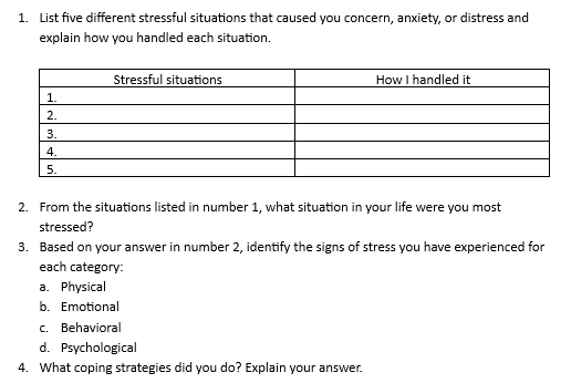 help me answer what's on the image. L. List five