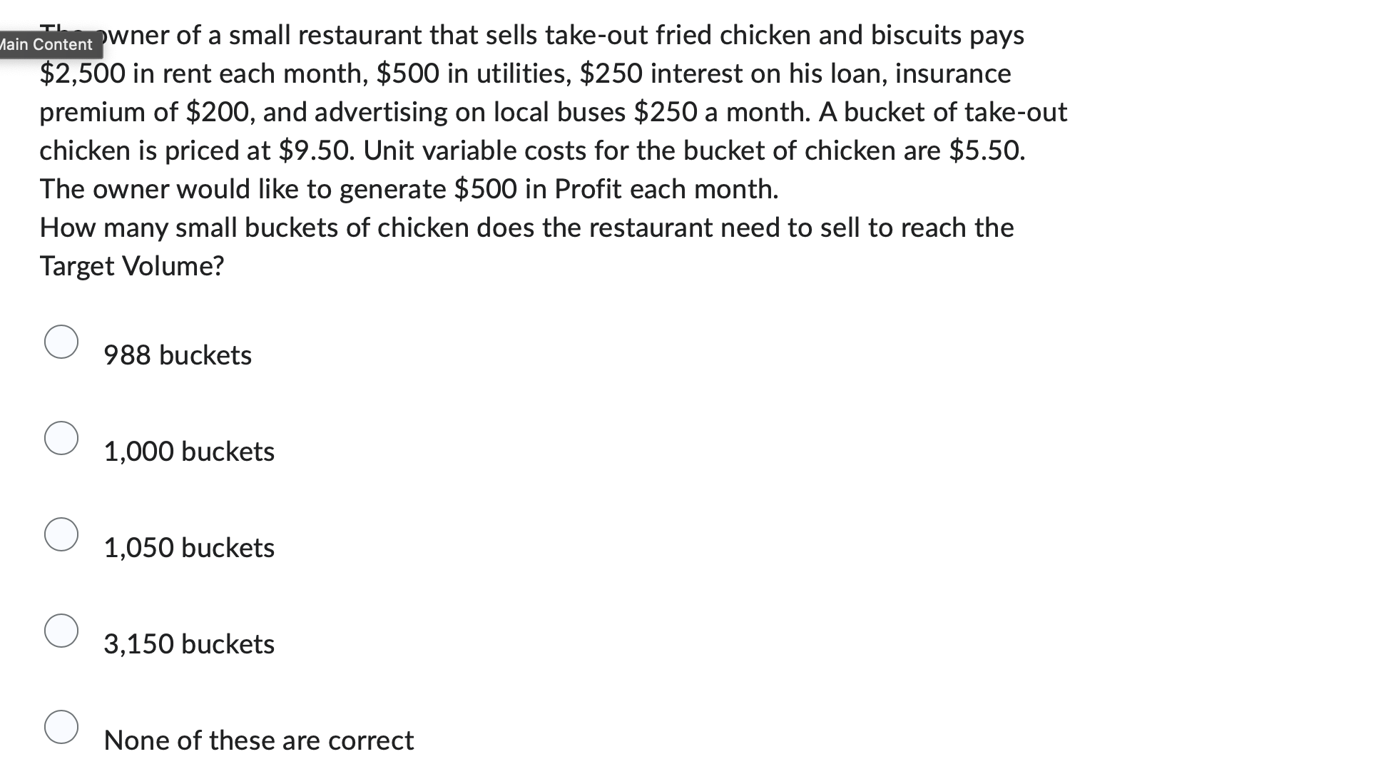 wner of a small restaurant that sells take-out