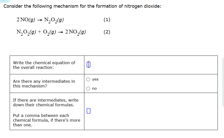 solve Consider the following mechanism for the