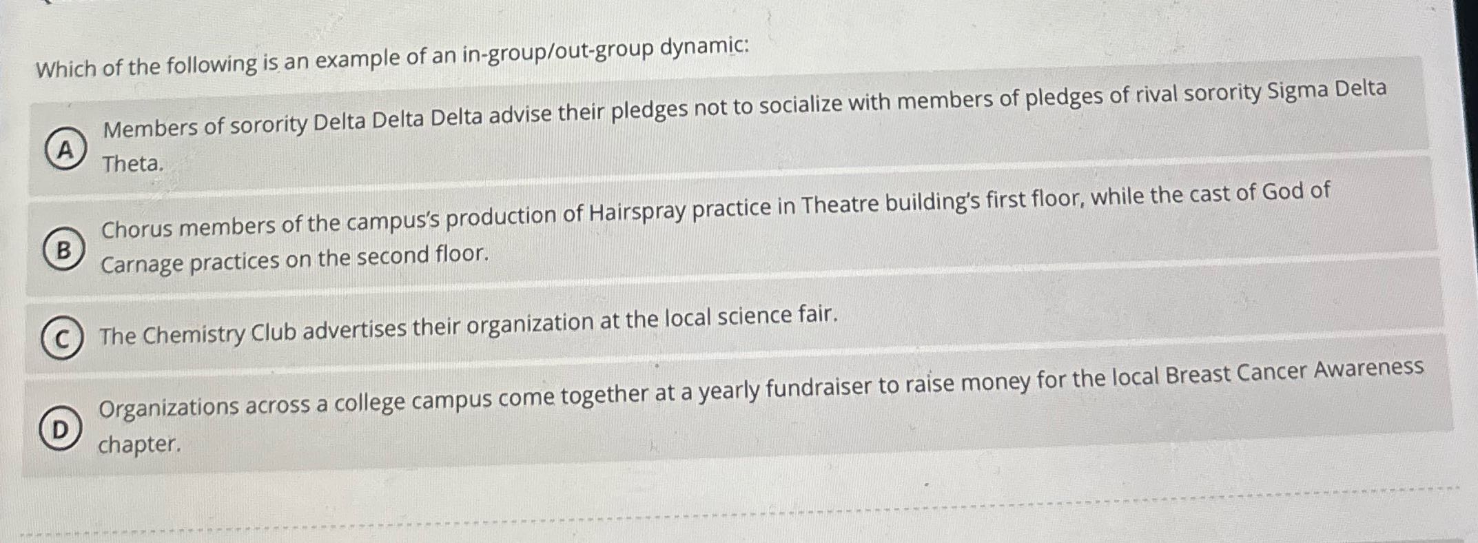 Can I have the answer please? Which of the