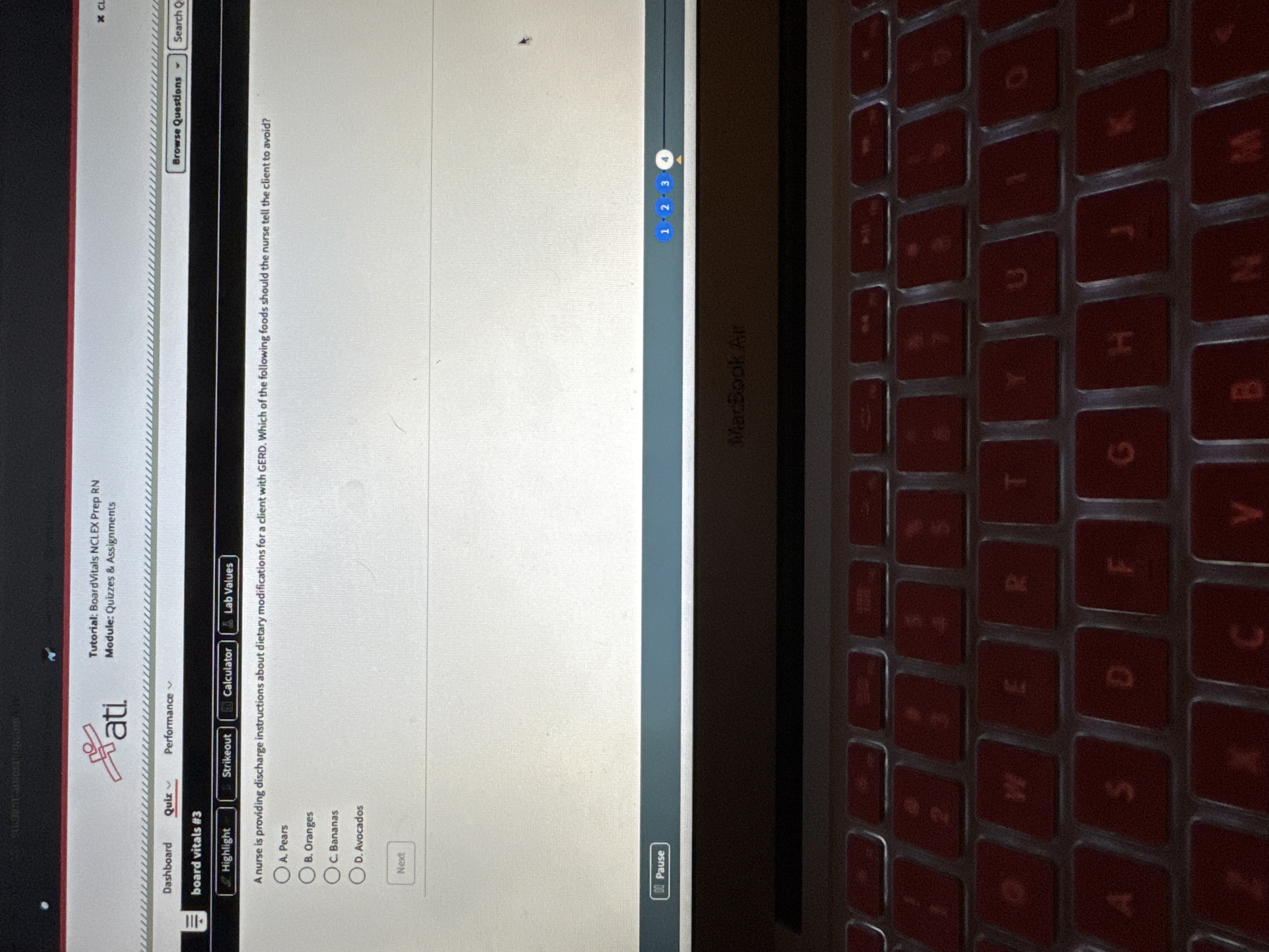 Sati Tutorial; BoardVitals NCLEX Prep RN Module: