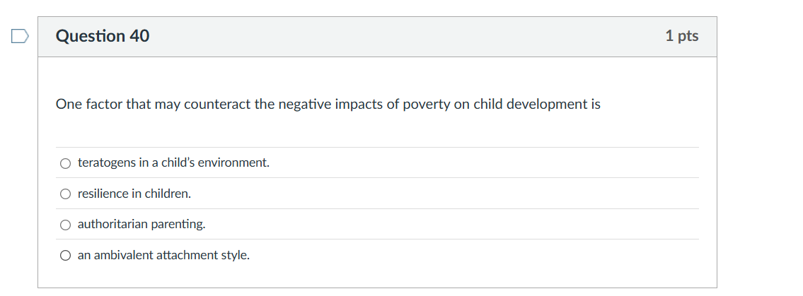solve D Question 40 1 pts One factor that may