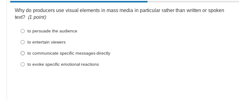 solve Why do producers use visual elements in