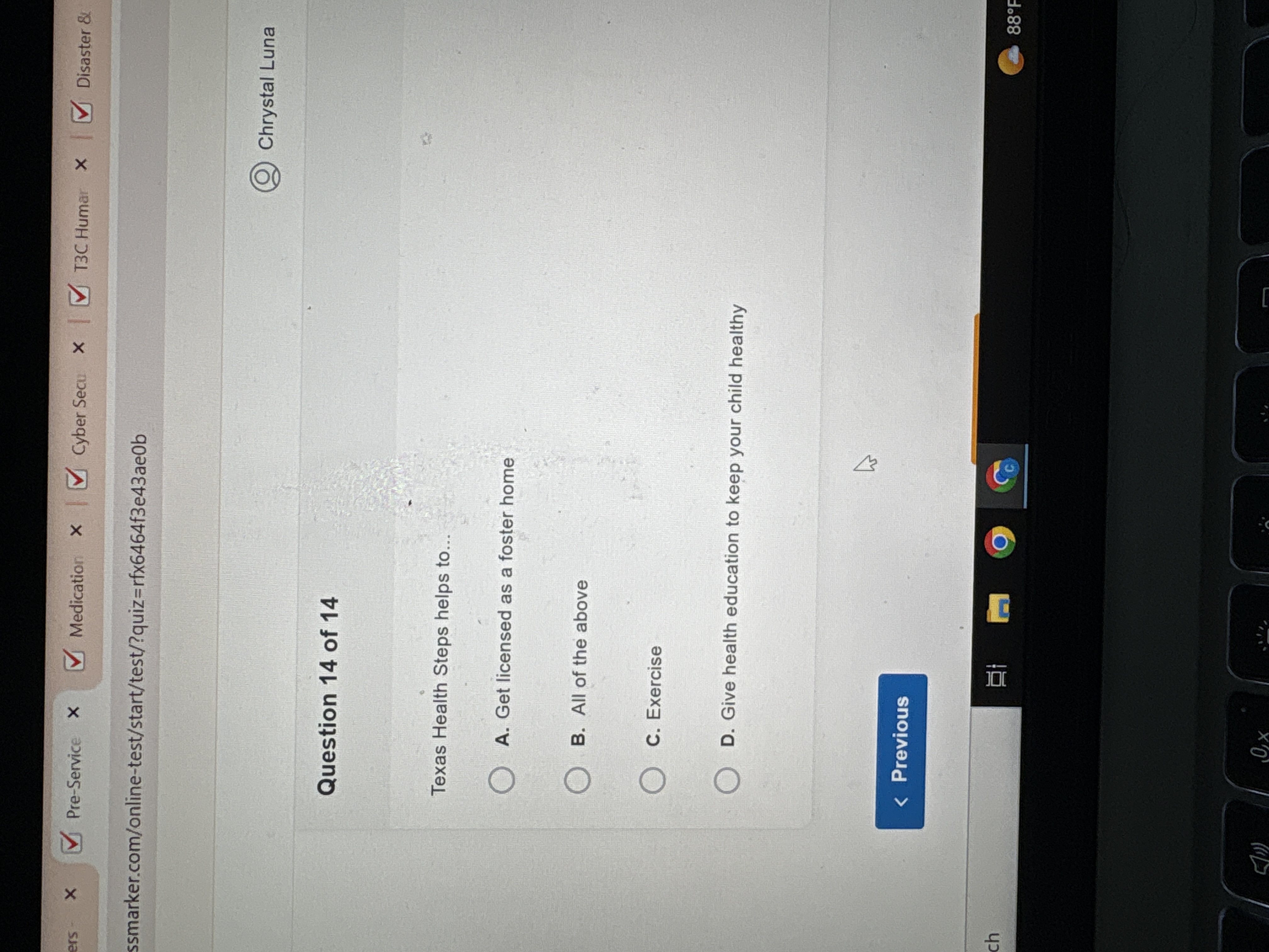ers - X Pre-Service x Medication x | Cyber Secu x