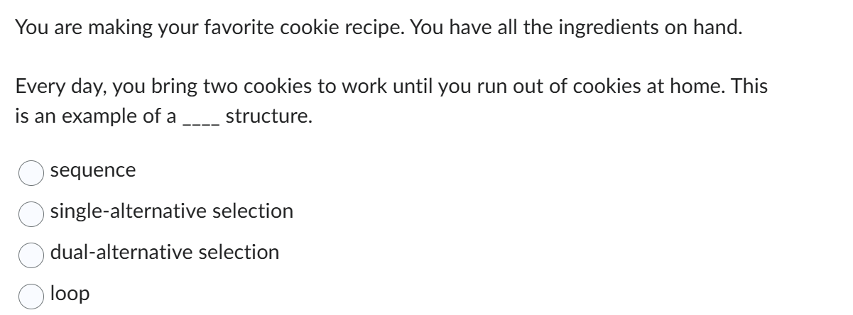solve You are making your favorite cookie recipe.