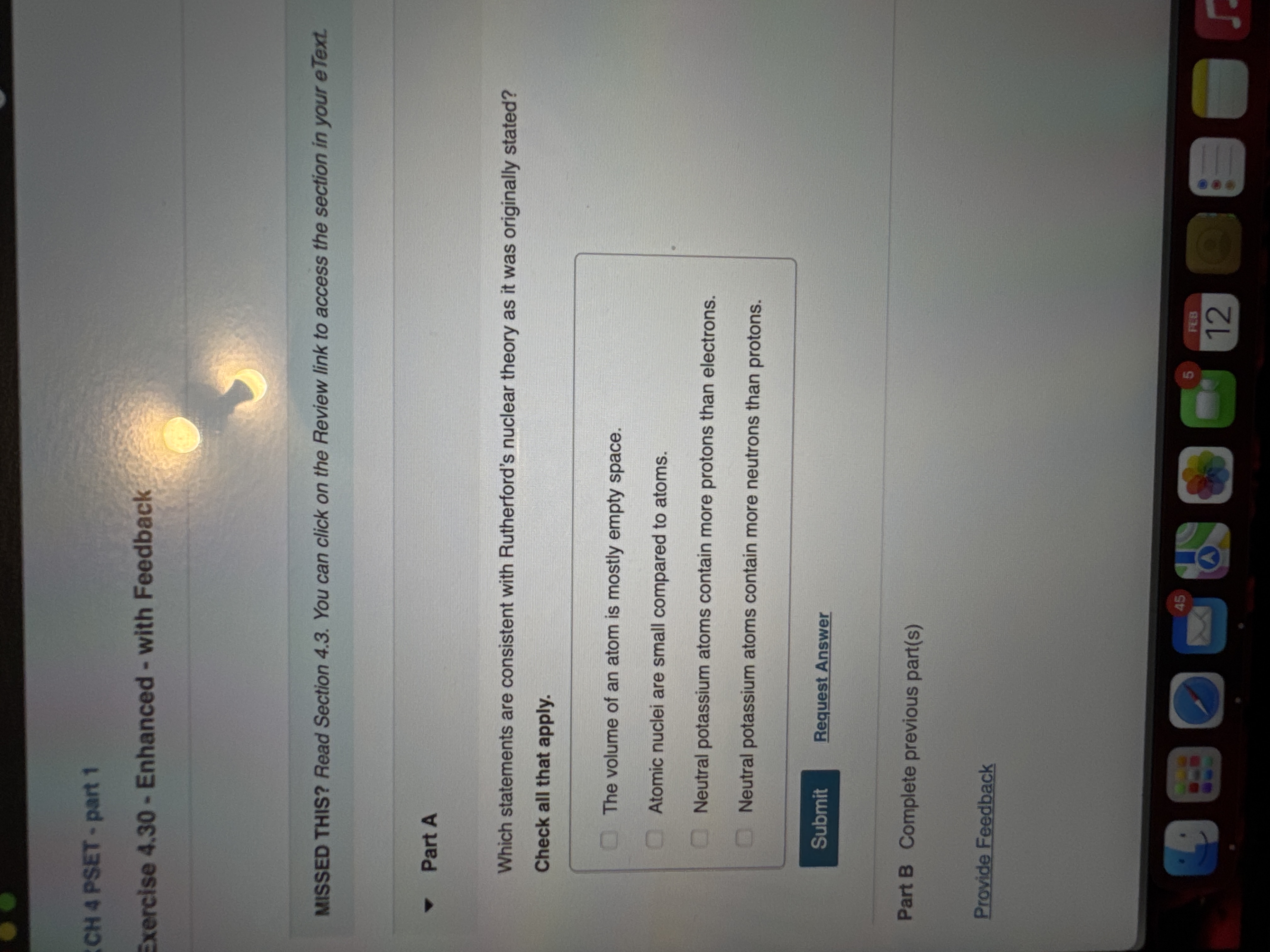 How do you solve part A CH 4 PSET - part 1