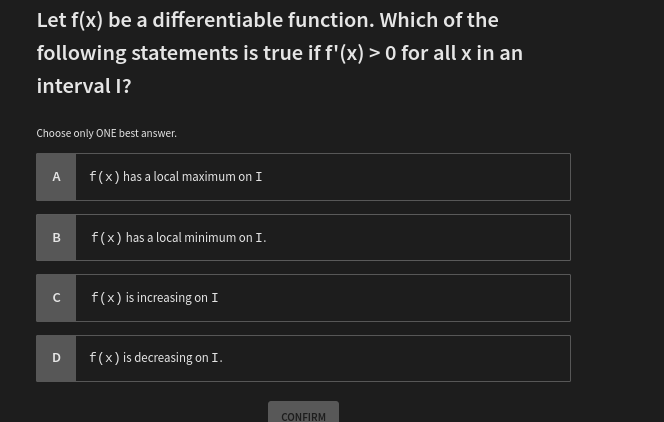 how to solve Let f(x) be a differentiable