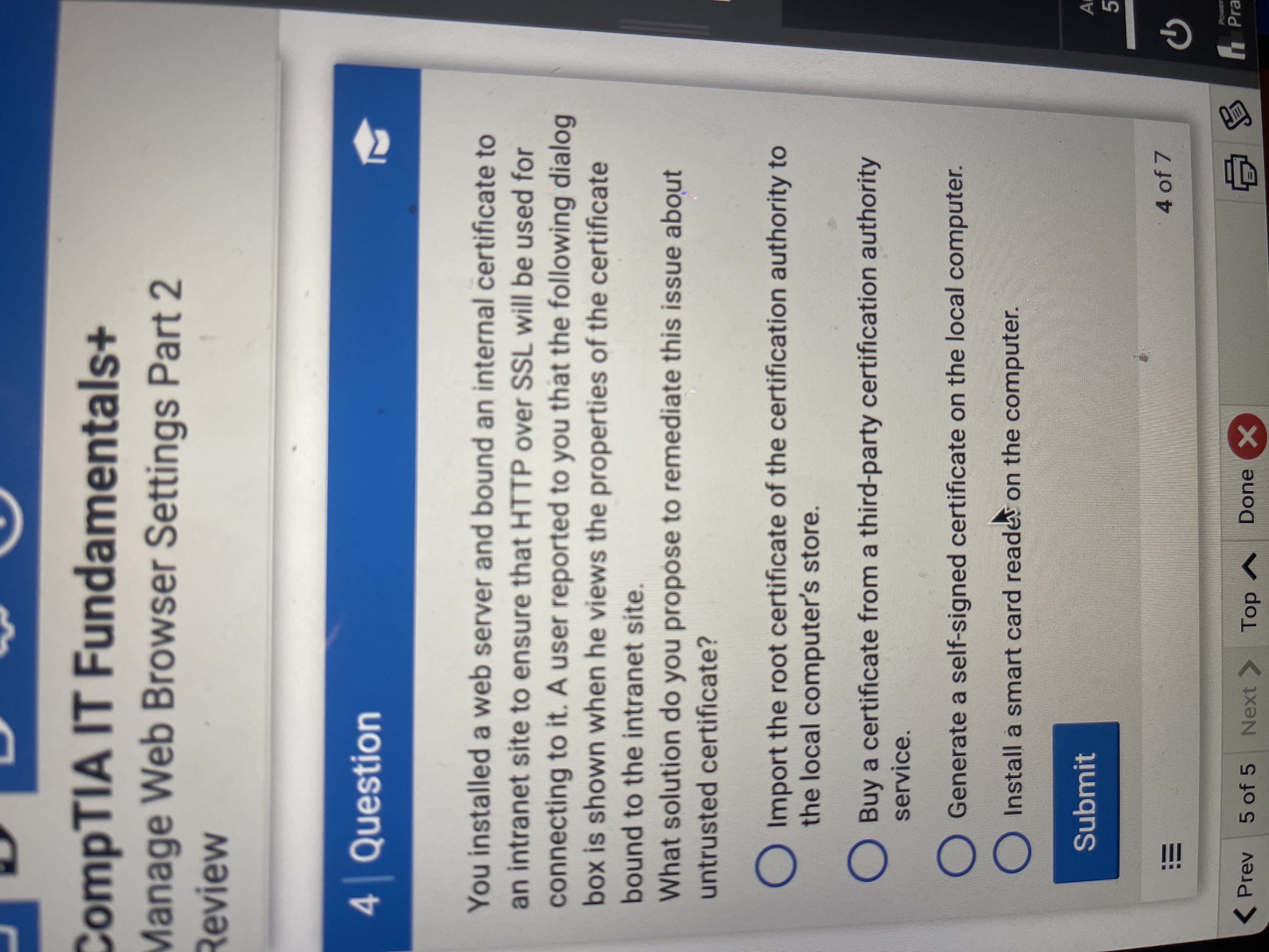 What's the answer? CompTIA IT Fundamentals+