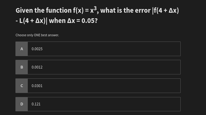 how to solve Given the function f(x) = x3, what