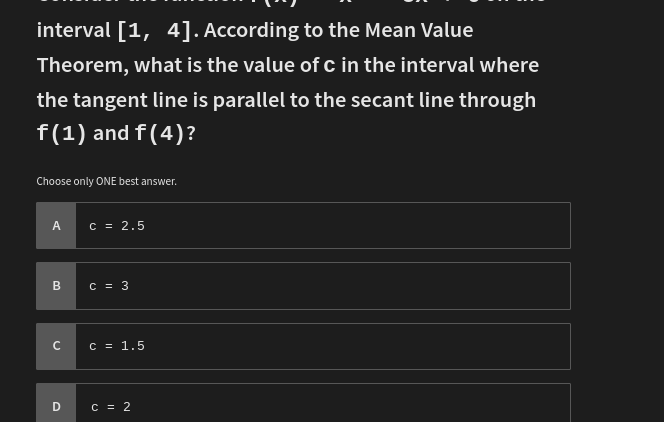 how to solve interval [1, 4]. According to the
