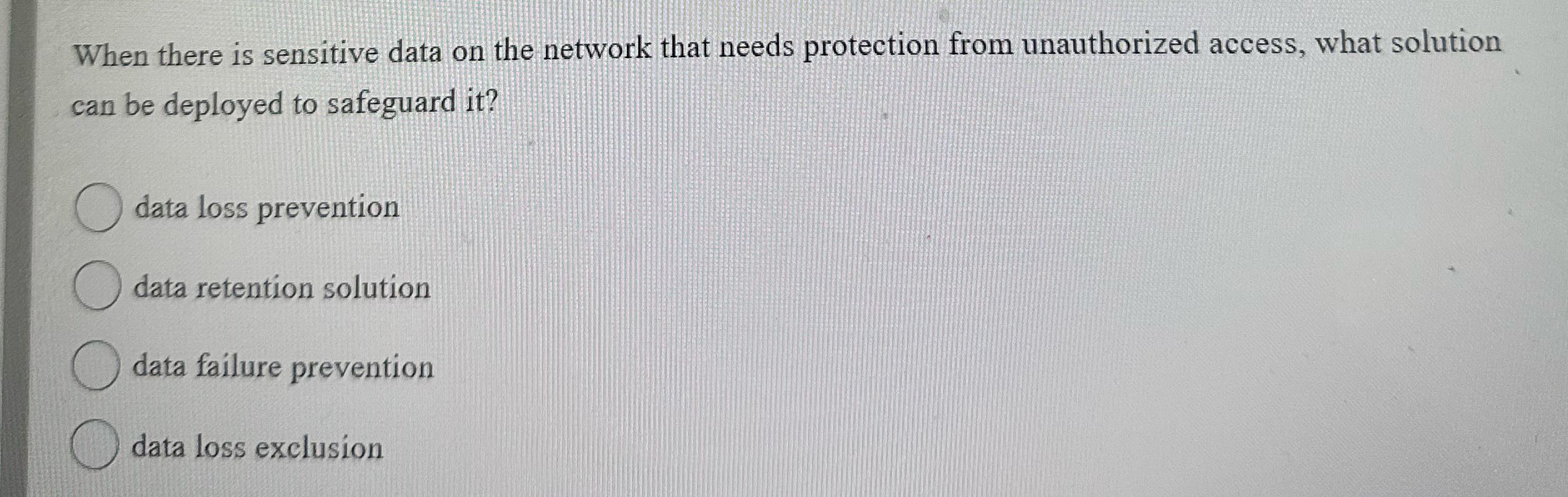 Solve When there is sensitive data on the network