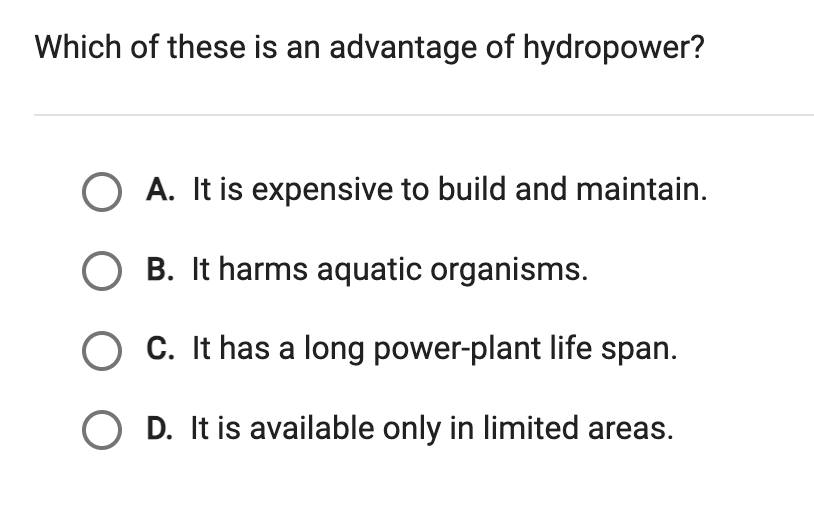 tell me the correct answer Which of these is an