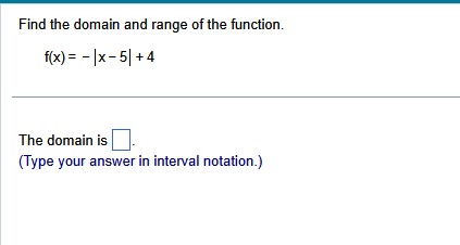 The domain is enter your response here . (Type