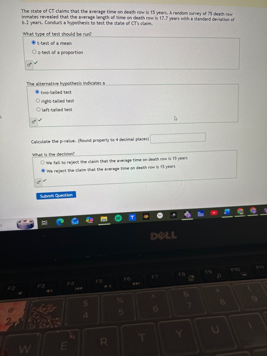 The state of CT claims that the average time on