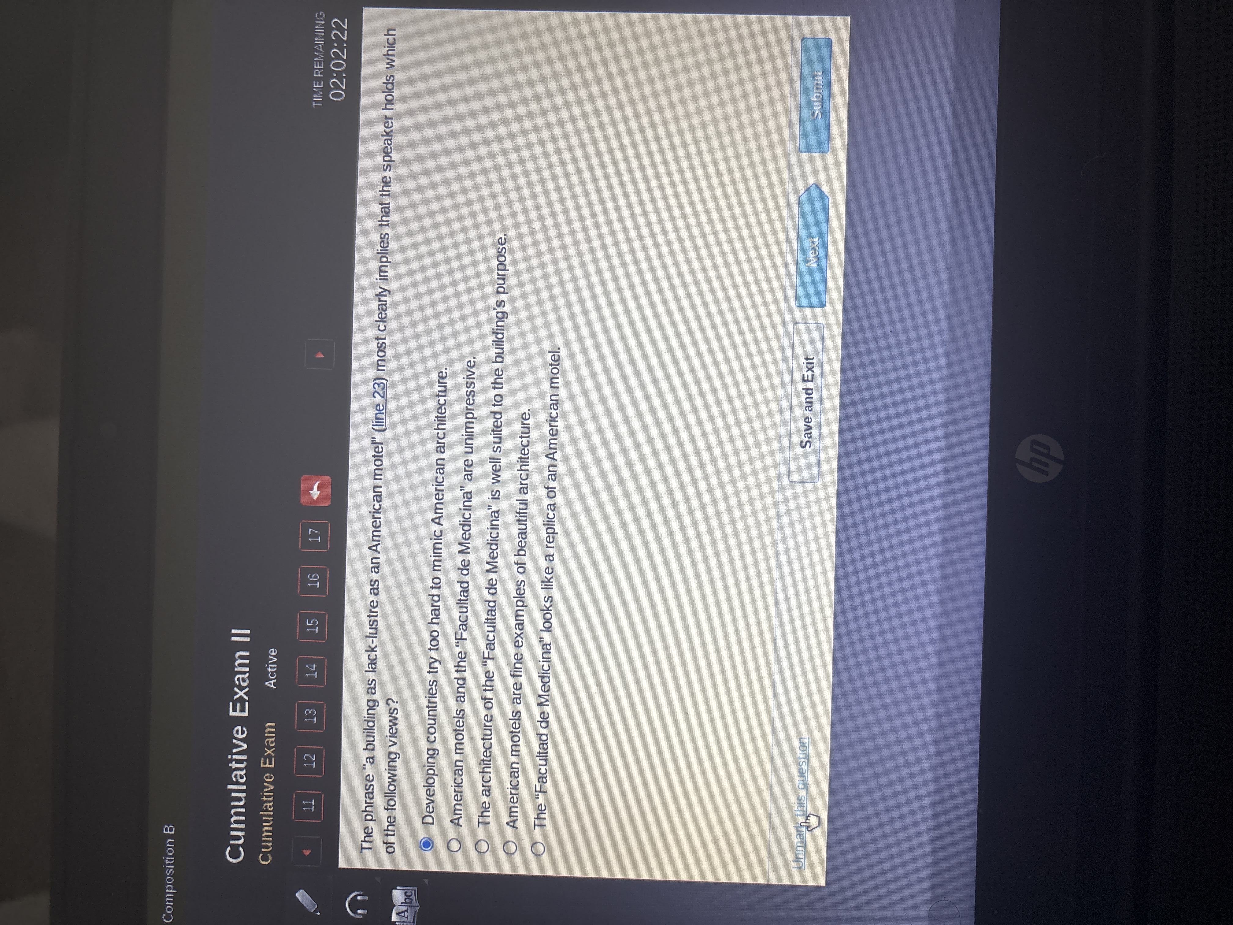 What is the answer to the question Composition B