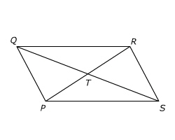 PQRS is a parallelogram, PT=7 . Identify PR . The