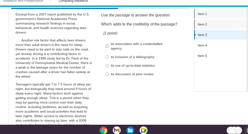 solve Researcn and Presentation - LOmplling